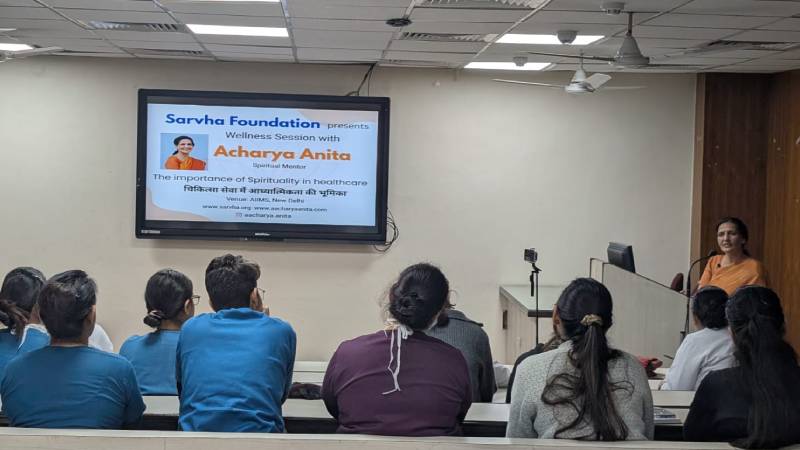 Wellness session for the nursing staff @ AIIMS, new Delhi